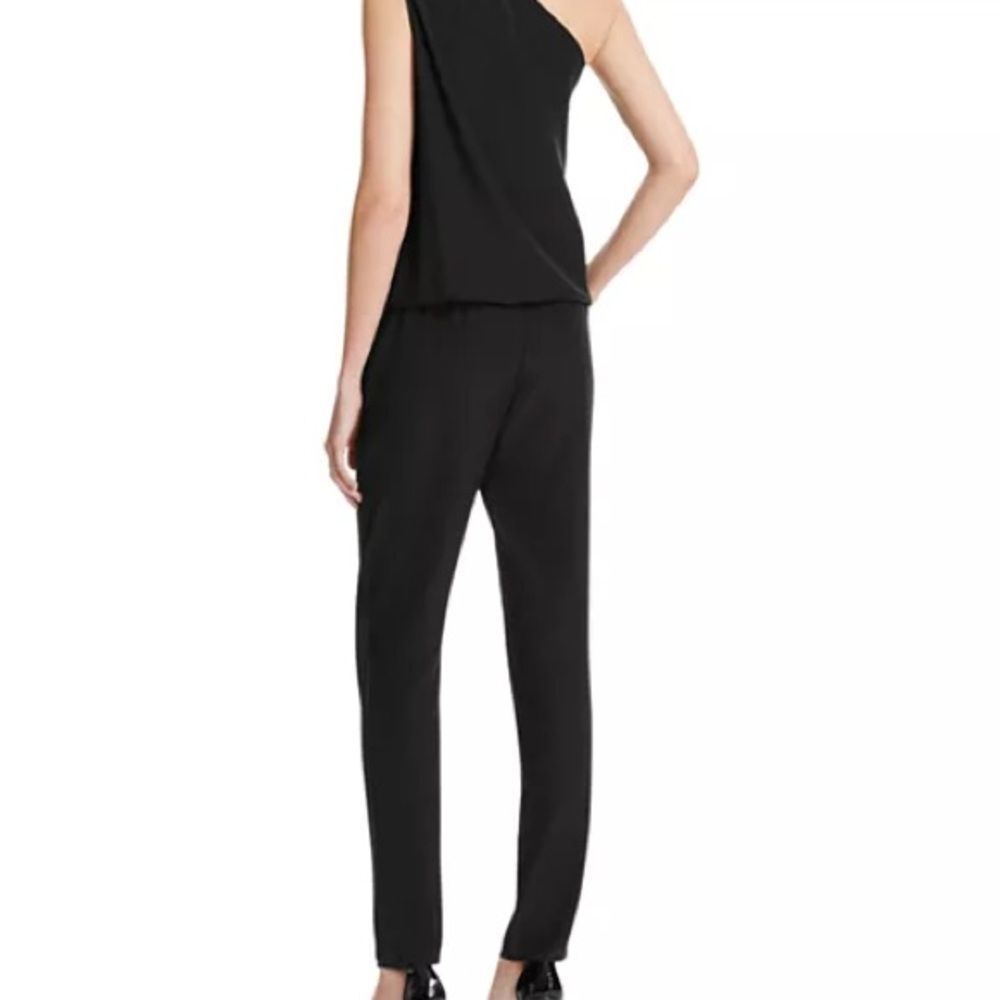 Ramy Brook Lulu  Black Silk One Shoulder Jumpsuit, Size XS - Picture 3 of 12